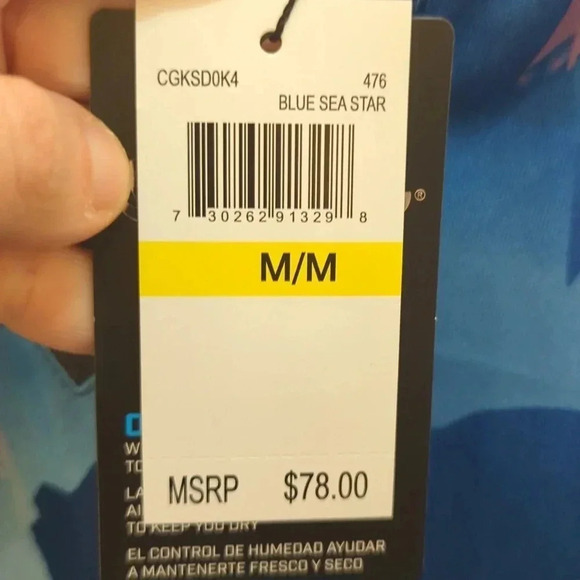 Womens Abstract Gradient Print Block Golf Polo - Picture 5 of 11